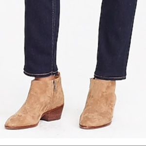 J. Crew Sawyer camel suede booties
